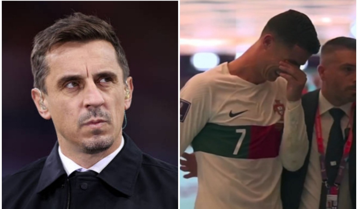 Gary Neville sends message to Cristiano Ronaldo after watching him cry following Portugal’s World Cup exit